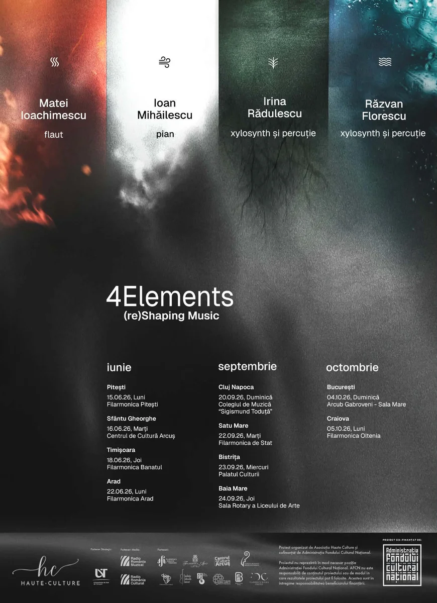 4ELEMENTS: (re)Shaping Music revine în toamnă cu șase concerte în România