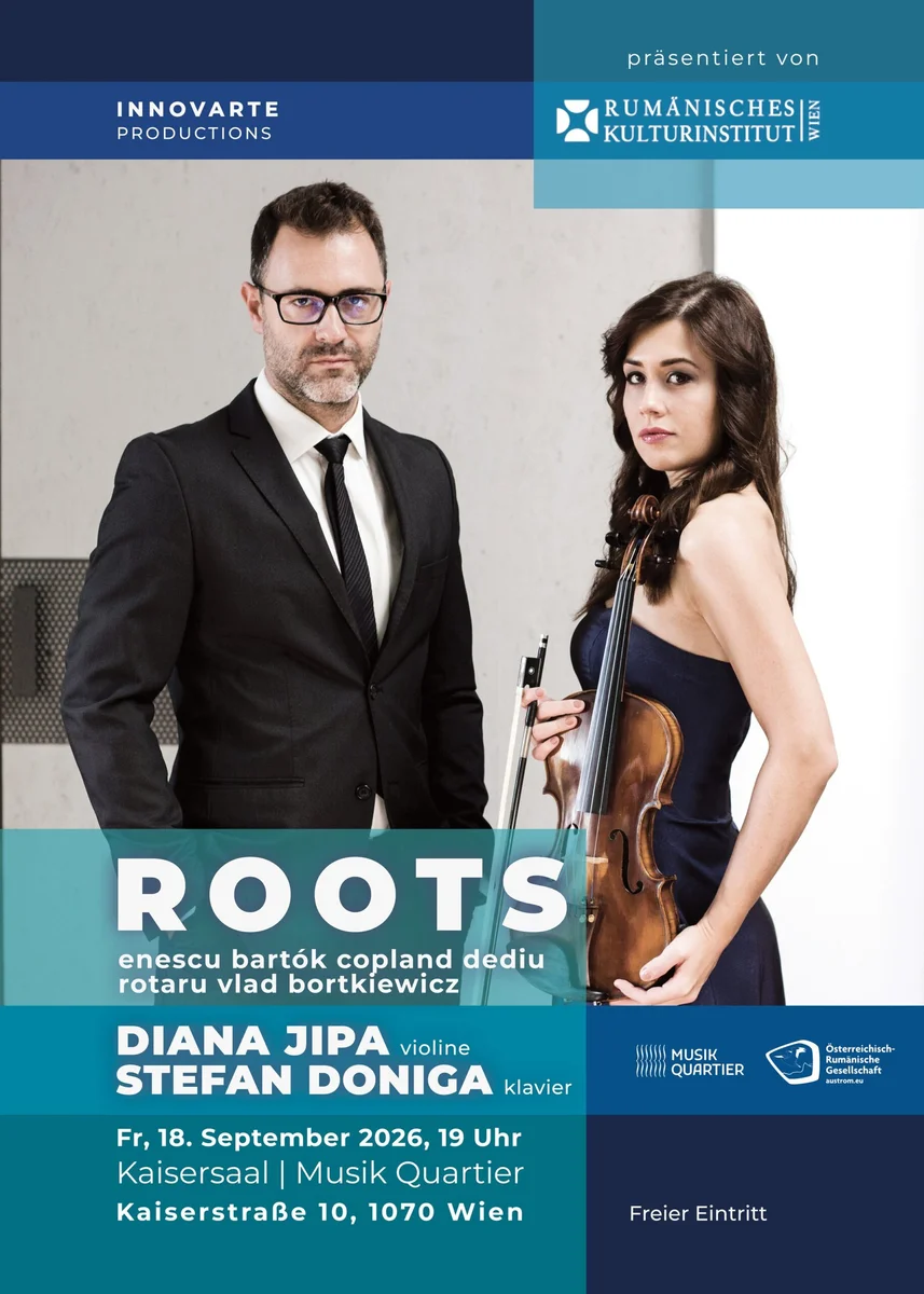 Diana Jipa și Ștefan Doniga, recital „ROOTS" la Viena înainte de Carnegie Hall