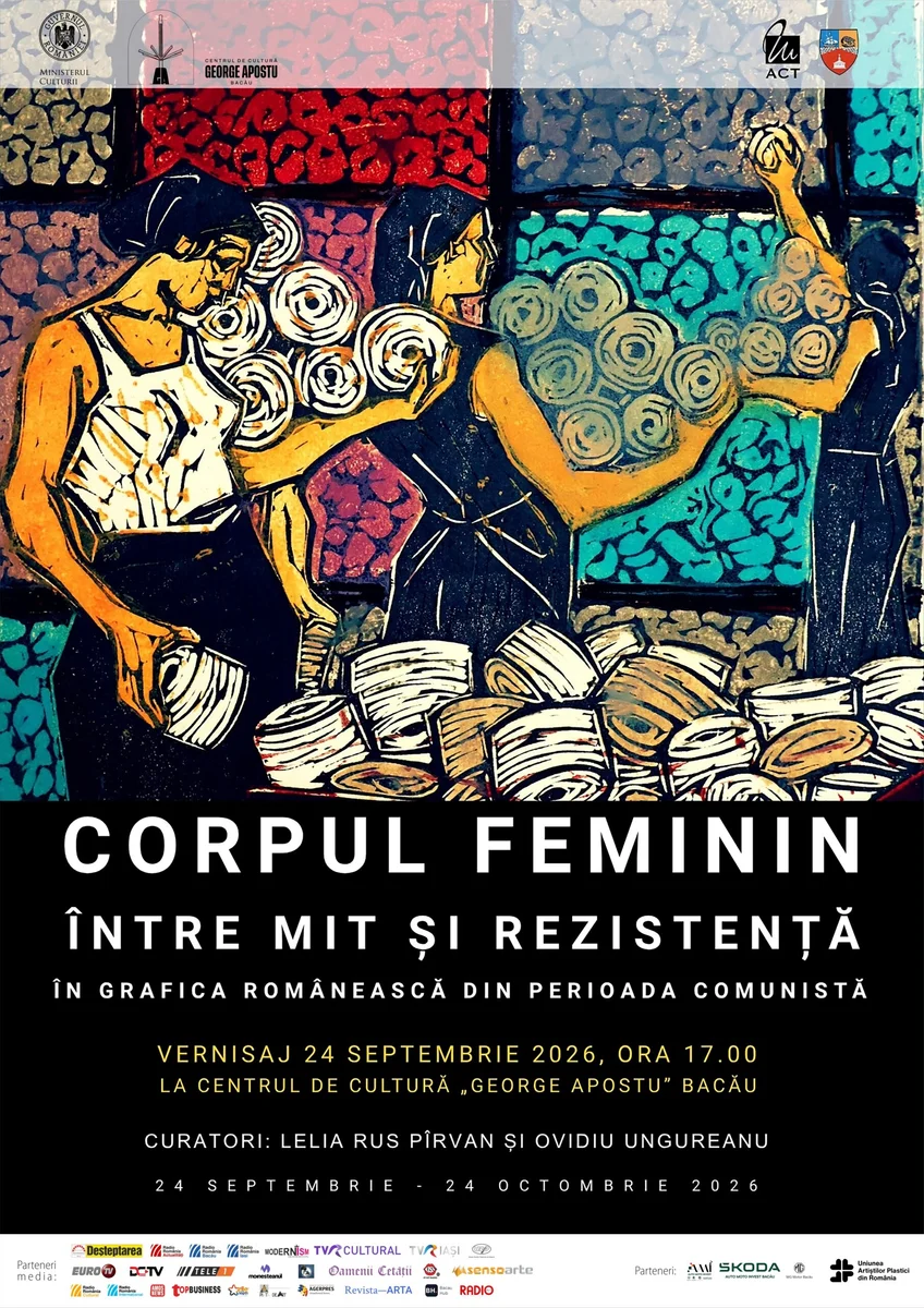 Corpul feminin în grafica comunistă, subiect al unei expoziții la Bacău