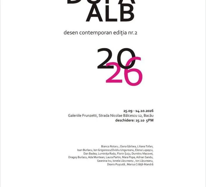 „După Alb / After White", a doua ediție la Galeriile Frunzetti din Bacău