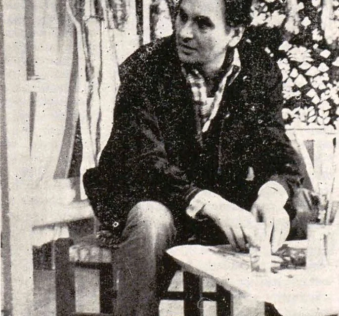 Constantin Blendea, surprins în atelier în 1983, într-o fotografie de arhivă