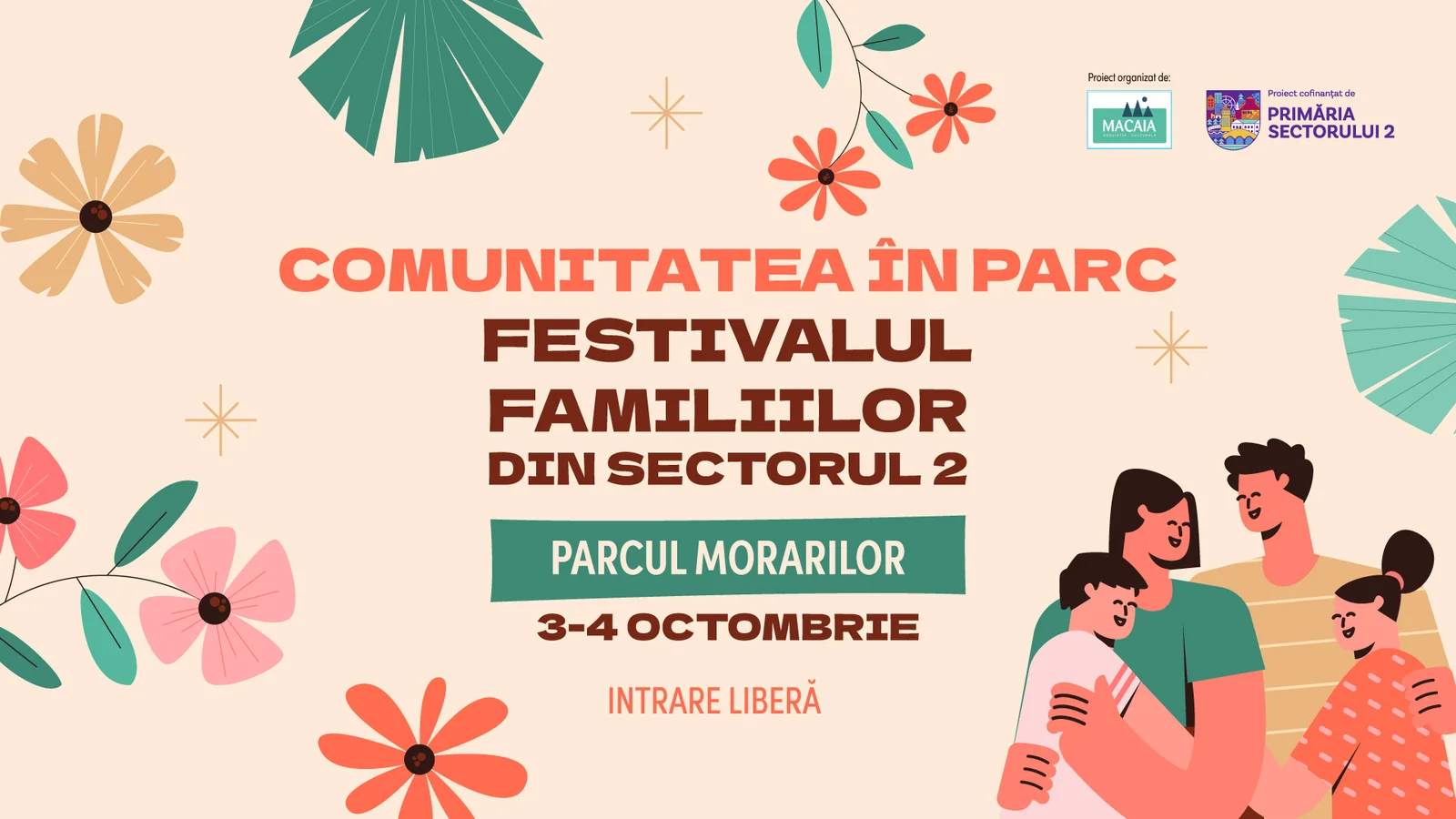 Festival comunitar în Parcul Morarilor, în octombrie 2026
