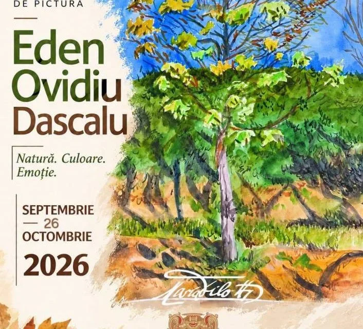 Expoziție de pictură Eden Ovidiu Dăscălu la Teatrul „Maria Filotti" din Brăila