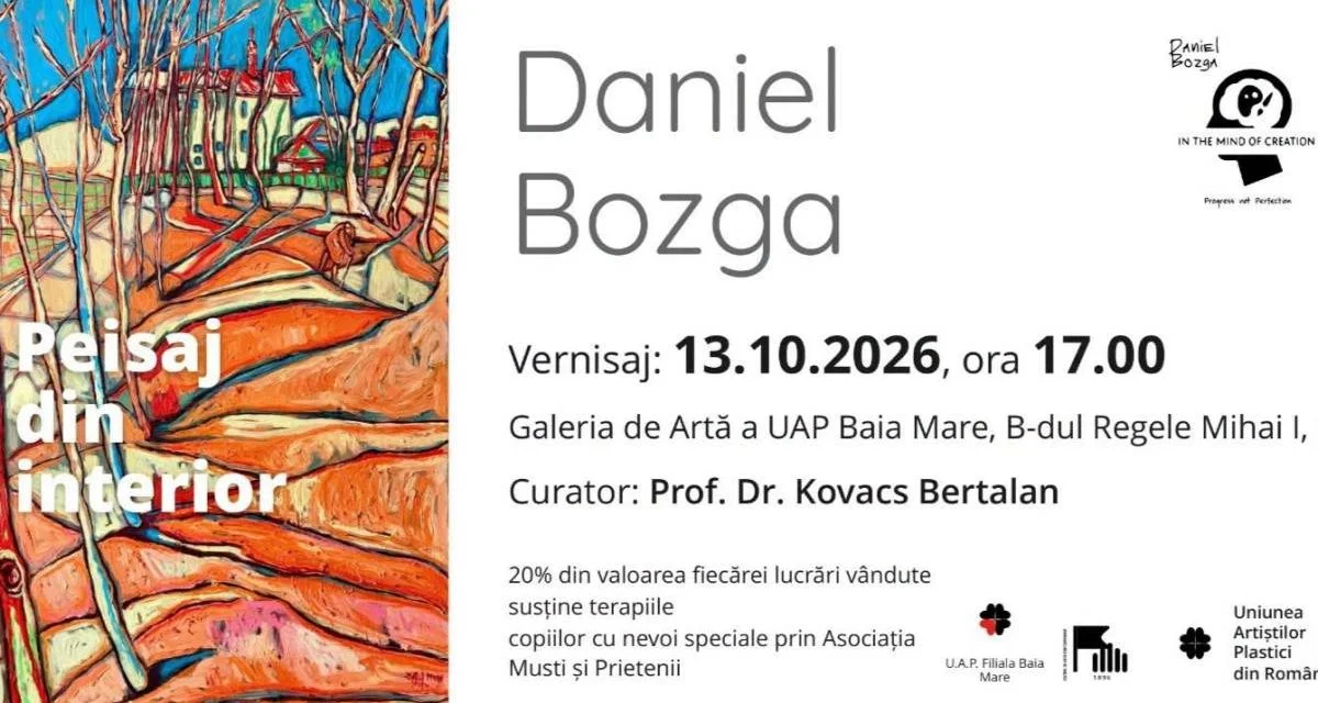 Daniel Bozga expune „Peisaj din interior" la Galeria U.A.P. Baia Mare