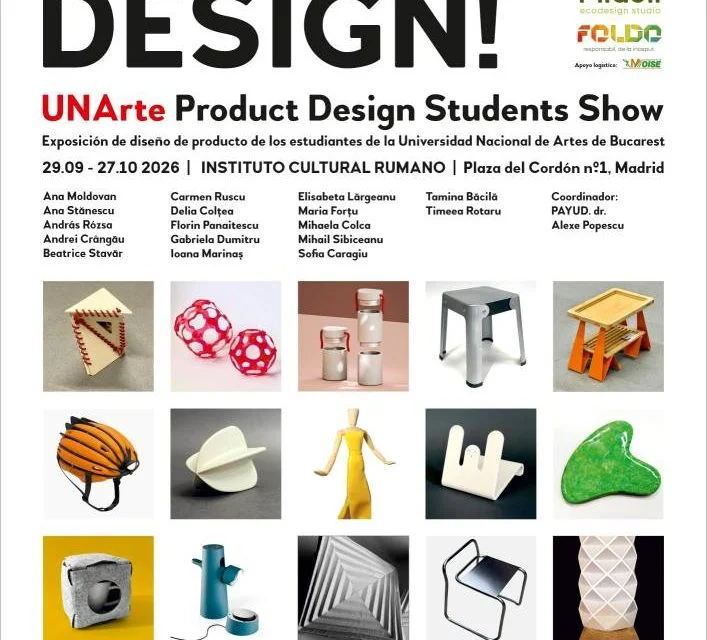 Studenții UNArte expun la Madrid în cadrul expoziției „HOLA, DESIGN!"