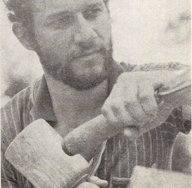 Bela Crișan, portret de sculptor surprins în 1977