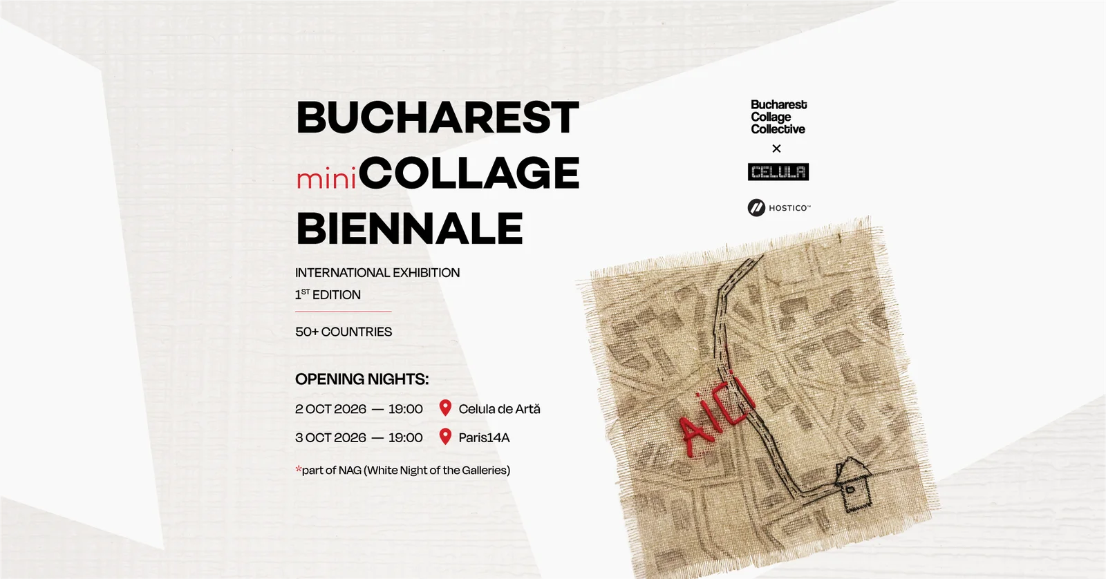 Bucharest miniCOLLAGE Biennale reunește 202 artiști din 54 de țări