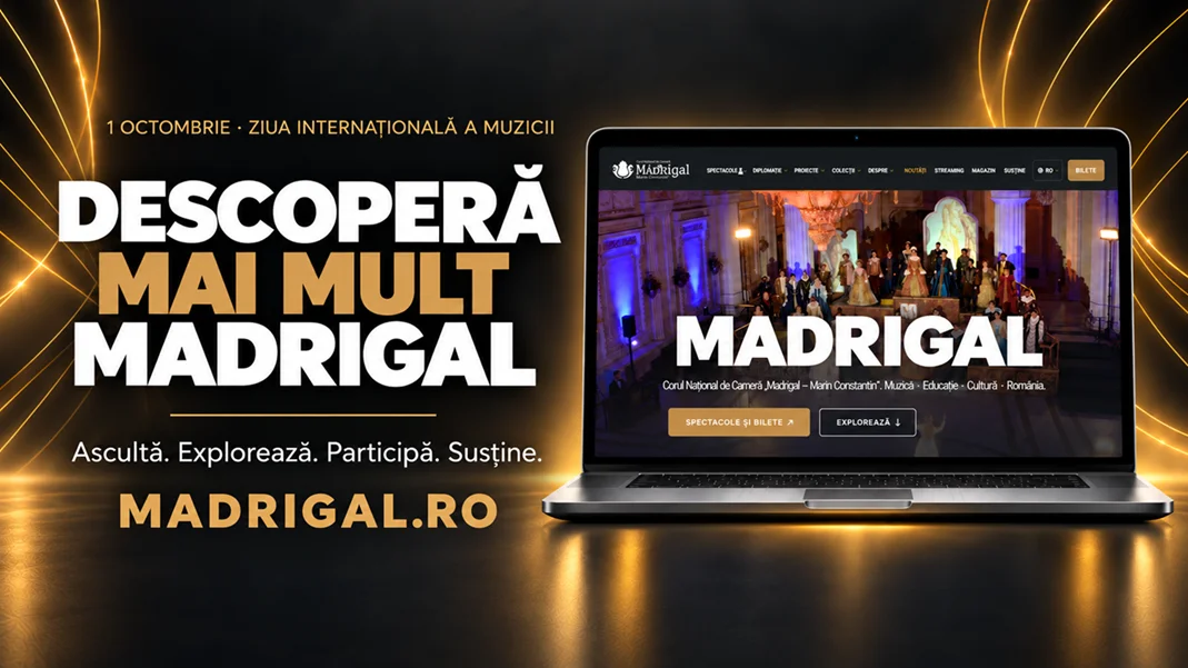 Corul Madrigal lansează un nou website, de Ziua Internațională a Muzicii