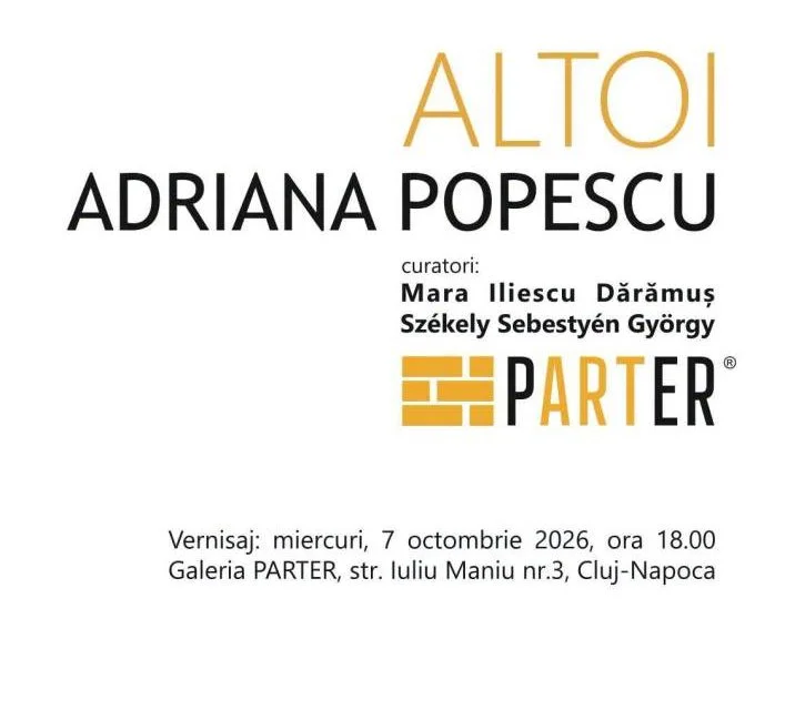 Adriana Popescu expune „Altoi" la Galeria Parter din Cluj-Napoca