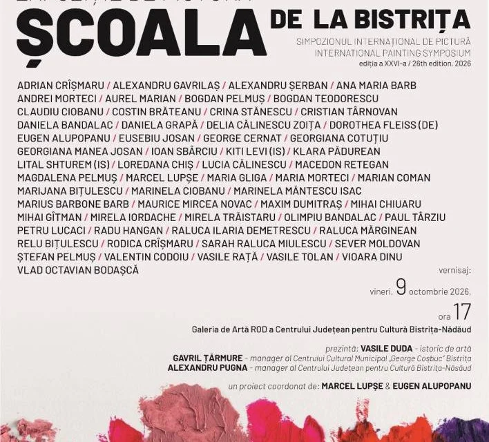 „Școala de la Bistrița", ediția a XXVI-a, vernisaj la Galeria ROD