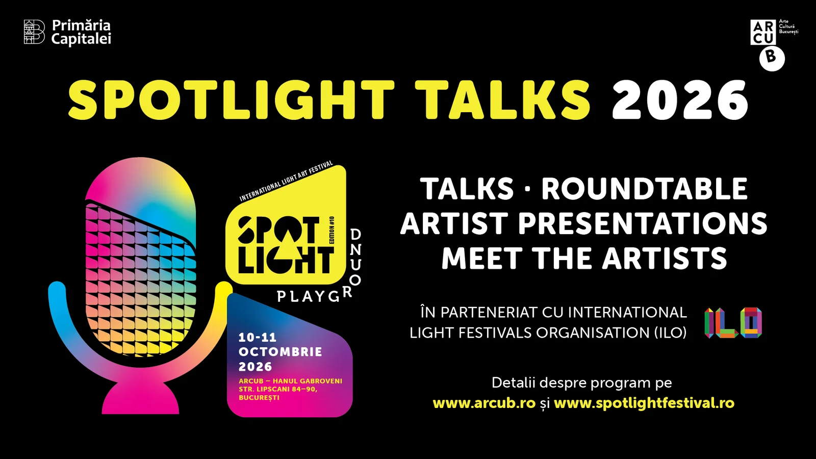 Spotlight 2026 aduce la București profesioniști ai festivalurilor de lumină din Europa