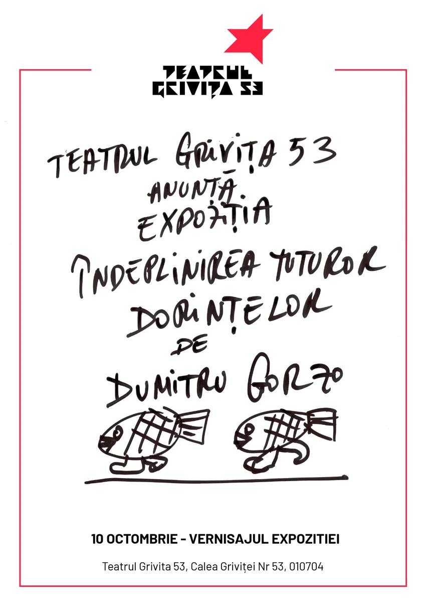 Dumitru Gorzo expune la Teatrul Grivița 53 într-o expoziție în mai multe acte