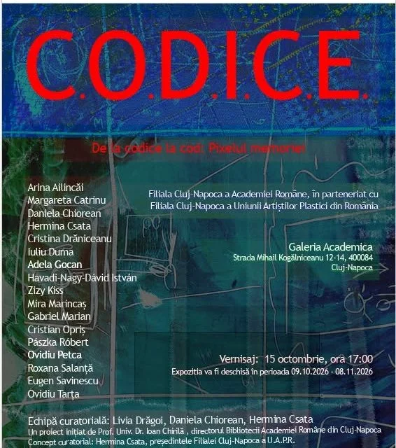 „C.O.D.I.C.E." aduce 19 artiști la Galeria Academica din Cluj-Napoca