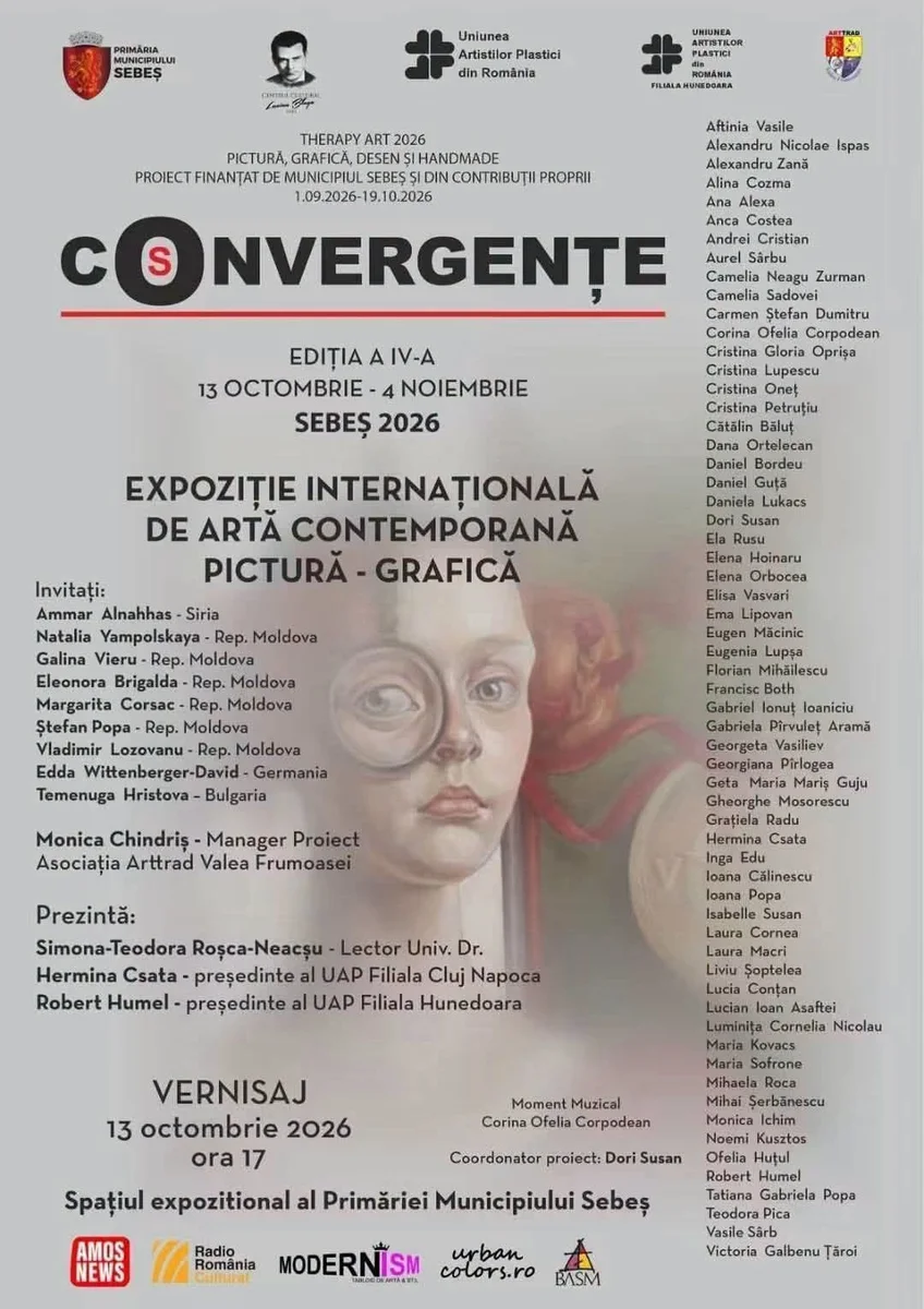 Expoziția internațională „Convergențe 2026" se deschide la Sebeș