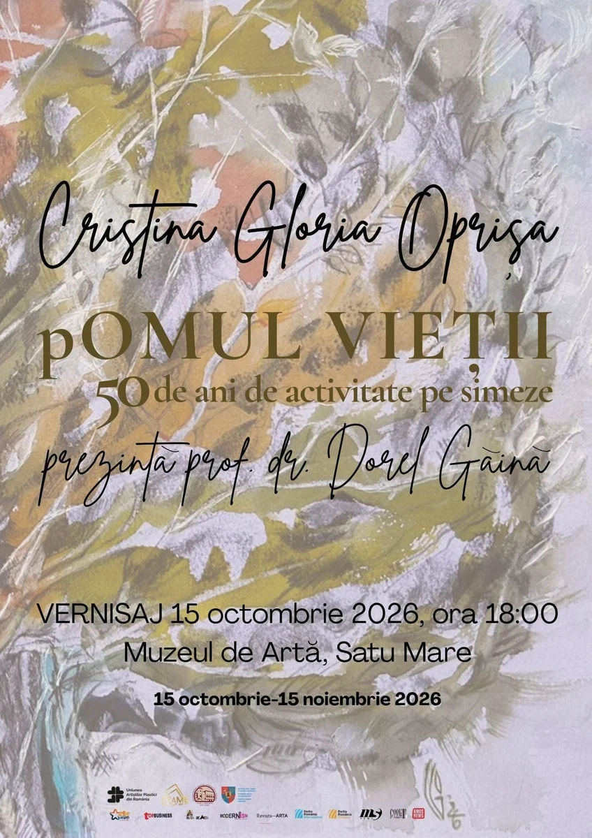 Cristina Gloria Oprișa expune „Pomul vieții" la Muzeul de Artă din Satu Mare