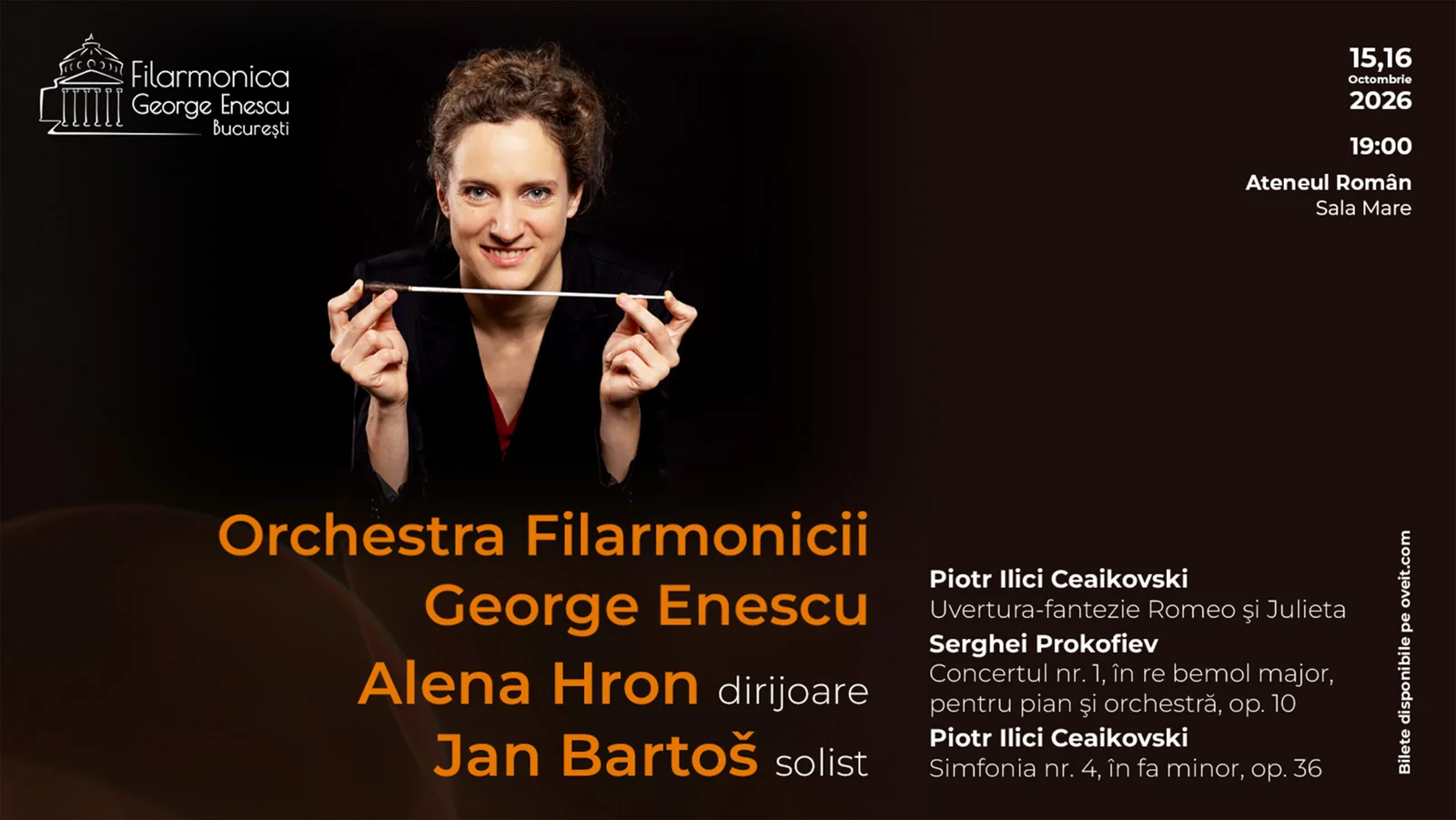 Filarmonica George Enescu: două concerte sold-out cu Alena Hron la Ateneu