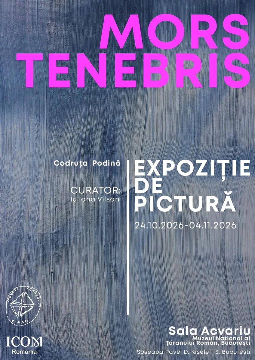Codruța Podină expune „Mors Tenebris" la Muzeul Țăranului Român