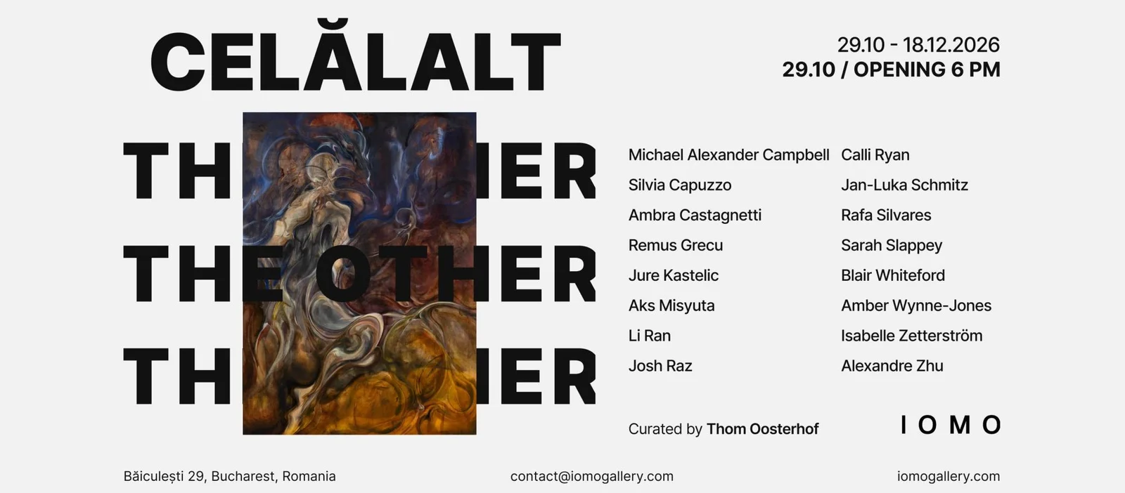 „Celălalt / The Other", expoziție de grup la IOMO Gallery București