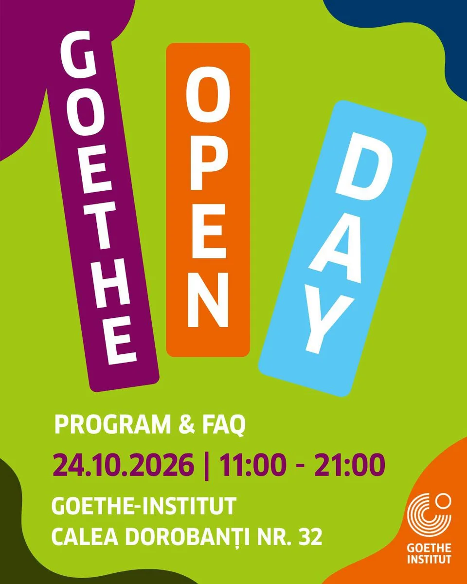 Goethe-Institut București deschide porțile publicului pe 24 octombrie