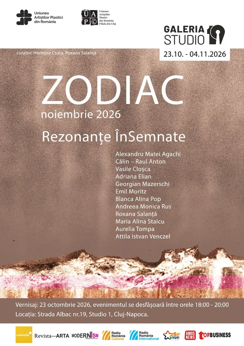 „Rezonanțe ÎnSemnate", expoziție colectivă la Galeria Studio 19 din Cluj-Napoca