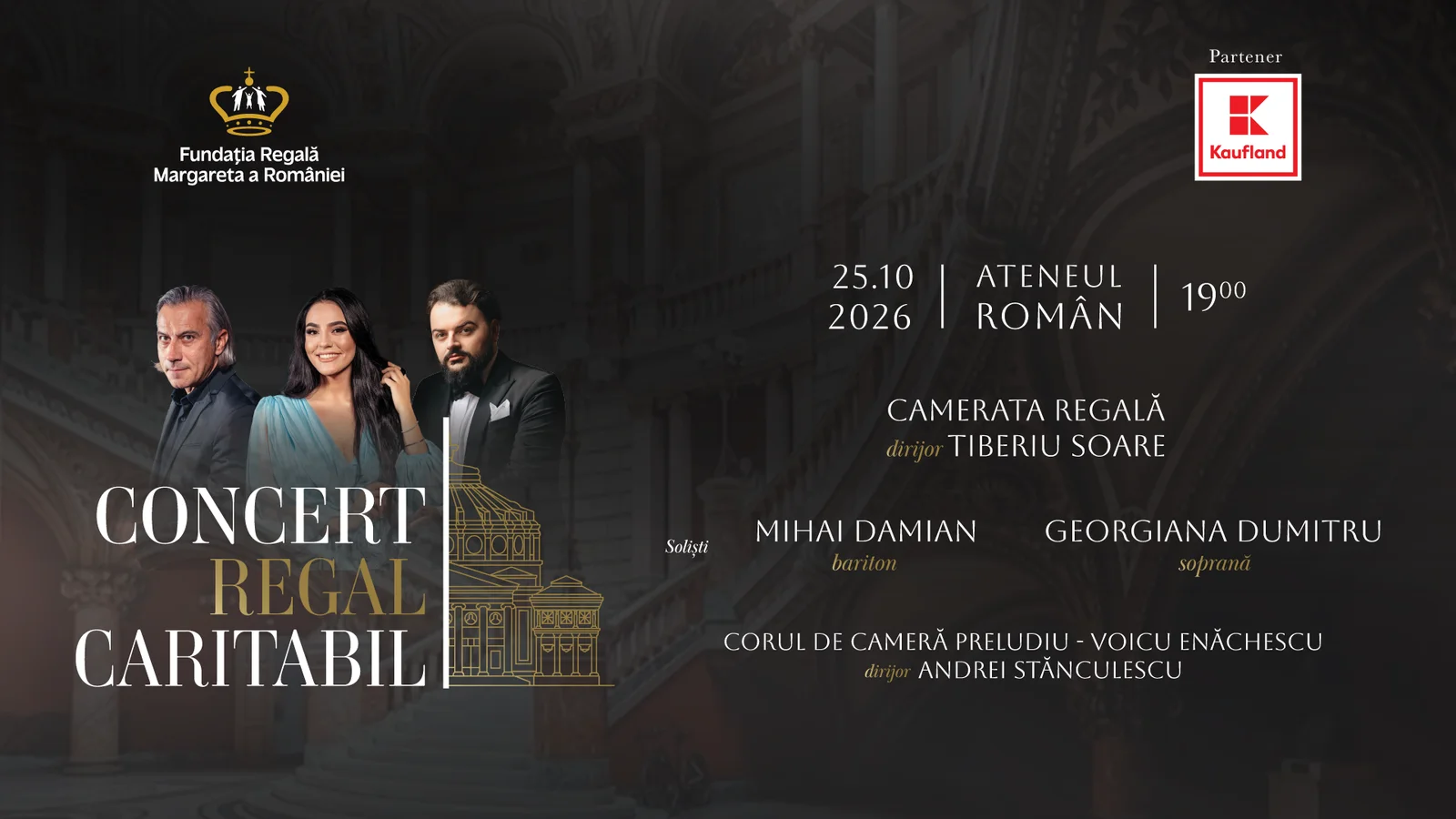 Concertul Regal Caritabil, ediția a XVII-a, pe scena Ateneului Român