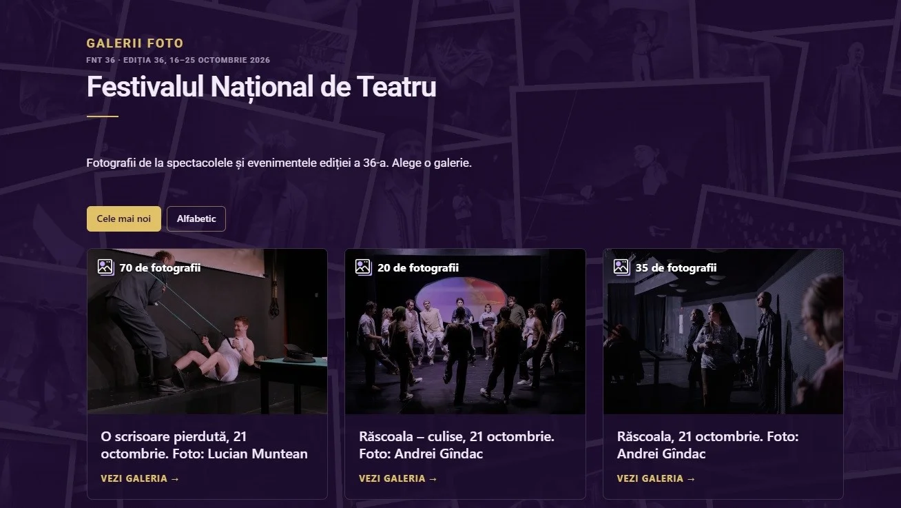 FNT36, ediția din 2026 a Festivalului Național de Teatru