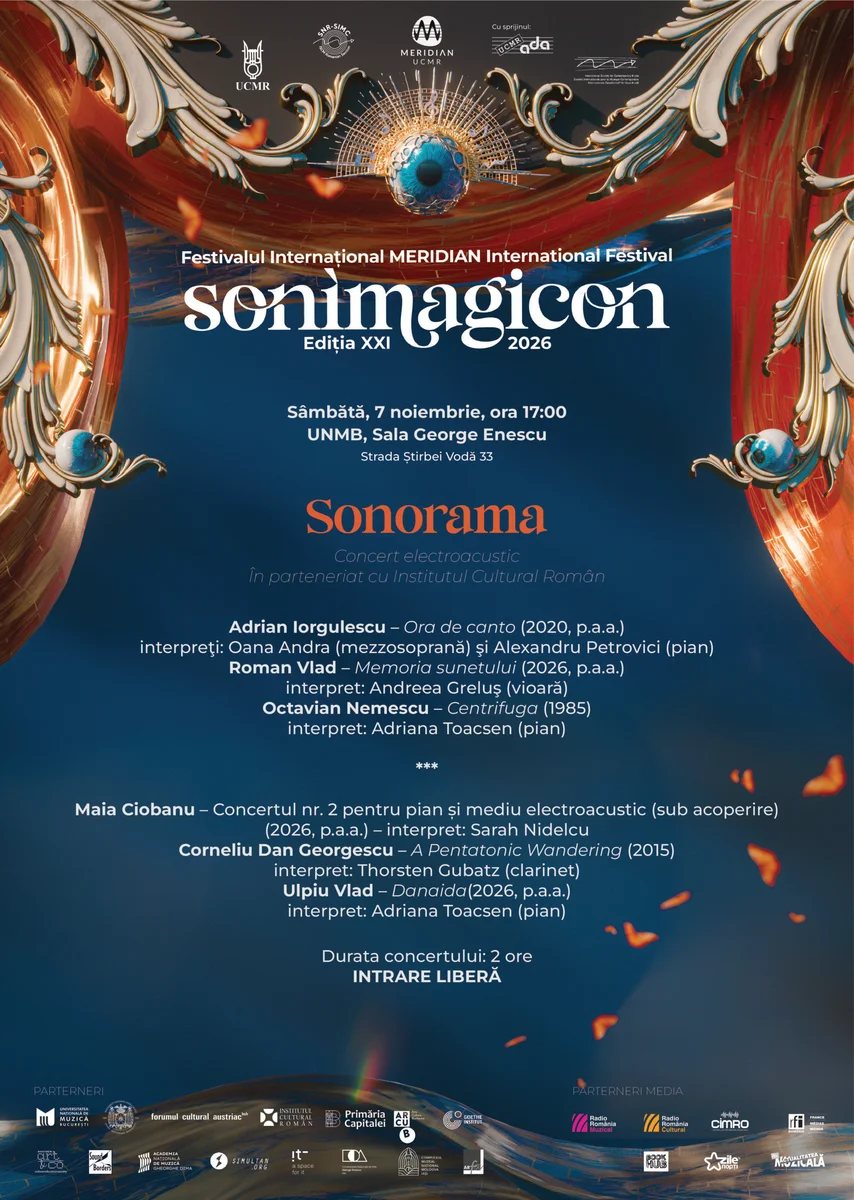 SONORAMA, concert-panoramă a muzicii românești, la MERIDIAN XXI